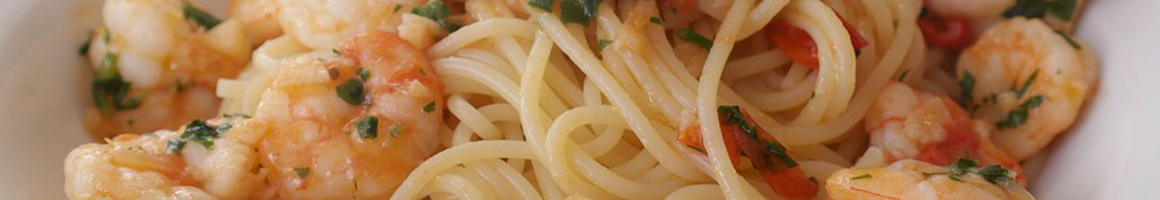 Eating Italian at Spaghettini restaurant in Seal Beach, CA.